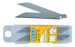 ใบมีดคัตเตอร์เล็กMESA-30องศา-A100เหลือง (กล่อง10หลอด/ลัง12กล่อง)