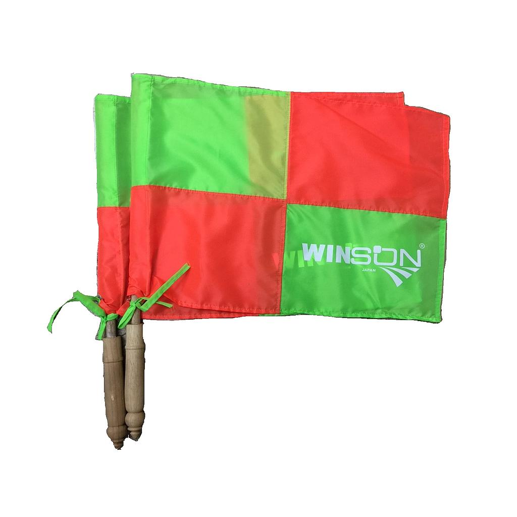 ธงไลท์แมนWINSON 2สี-พร้อมไม้ใช้แข่งขัน(1ชุด*2ไม้