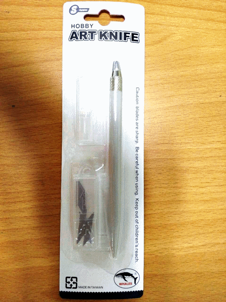 มีดคัตเตอร์ปากกาWHALES -PT-C1 (กล่อง24อัน)
