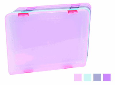 กล่องพลาสติกใส่เอกสารWHALES A10-สี(กล่อง12อัน)