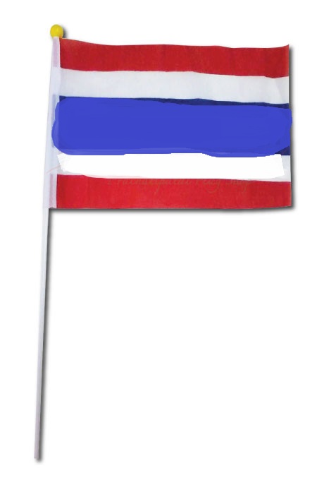 ธงผ้า+ไม้พลาสติก   (ห่อ25ชุด) 