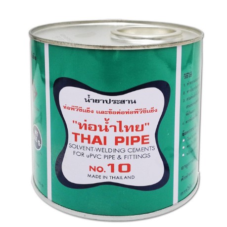 กาวทาท่อพีวีซีท่อน้ำไทย  NO.10  1000g (ลัง6กระป๋อง)