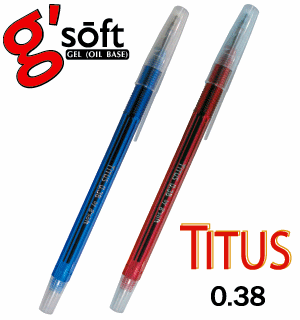 ปากกาเจลลูกลื่น G-SOFT TITUS(30/50)